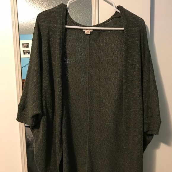 Mossimo Supply Co. Sweaters - Green Short-sleeve Cardigan
